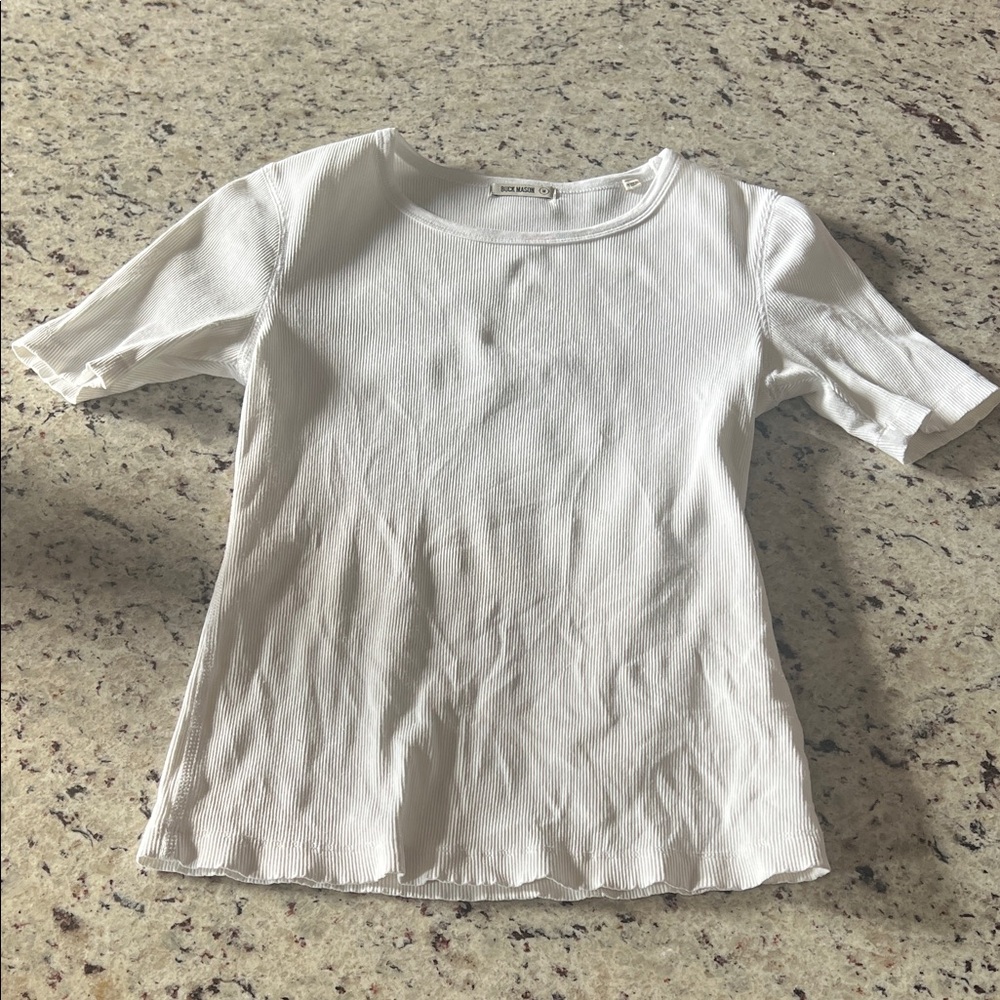 Buck Mason White Women’s Tee
